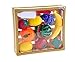 Liberty Imports 20 Pcs Kitchen Cutting Fruits Crate Pretend Food Playset