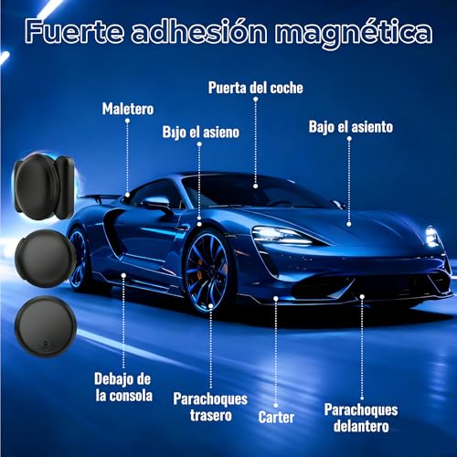 GPS Coche localizador Localizador GPS para Coche Rastreador 2026 Magnético Rastreador GPS,Compatible con Android e iOS,Seguimiento en Tiempo Real para vehículo,Sin Suscripción,Auto/Motocicletas