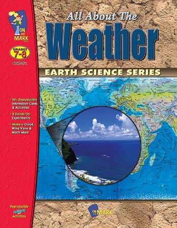 On The Mark Press OTM261 All About Weather Gr. 7-8 B00W5TLNAK Book Cover
