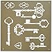 Deco Art ADS-06 Americana Decor Stencil, Vintage Keys