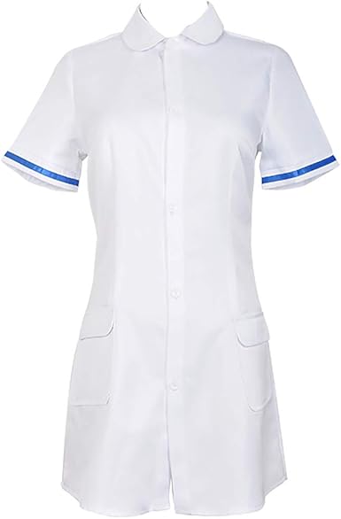 Amazon Com Anime Ram Rem Cosplay Nurse Costume Dress Clothing