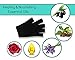 Black Moisturizing Gloves Touch Screen - Eczema Relief - Heals Dry Skin and Cracked Hands Fast - Anti-Aging Hand Treatment - Gel Lining To Moisturize Faster