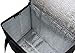 NZ Home Insulated Cooler Bag and Food Warmer (Medium, 2 pack) for Food Delivery & Grocery Shopping with Zippered Top, Black