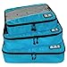 ECOSUSI Luggage Travel Packing Cube Bags (Small-Large) for Carry-on Luggage Accessories, Suitcase and Backpacking - Durable 3 Piece Weekender