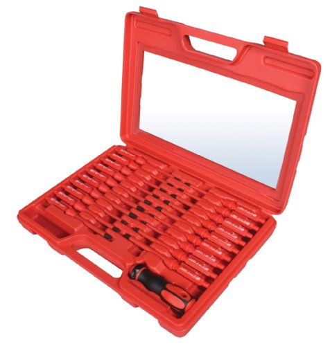 Click Here to See More Images Sunex 9820 Insulated Screwdriver Set with Interchange Drivers, 20 Piece