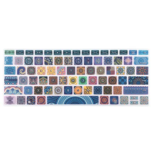 SANFORIN Keyboard Cover for Microsoft Surface Book 13.5 inch (2015 Released), Silicone Skin Protector with Individuality Design, US Layout, Bohemian