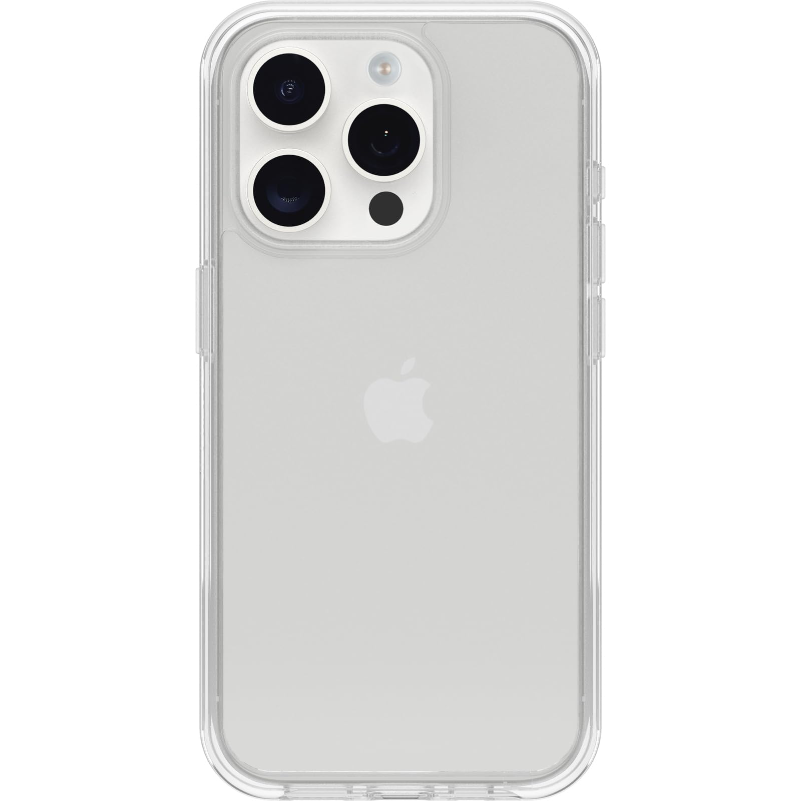 OtterBox iPhone 15 Pro (Only) Symmetry Clear Series Case - Clear, Ultra-Sleek, Wireless Charging Compatible, Raised Edges Protect Camera & Screen