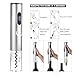 Electric Wine Opener Corkscrew Wine Bottle Opener Set Battery Powered Automatic Wine Openers Accessories Kit Cutter Vacuum Stopper Aerator Wine Pourer (silver)