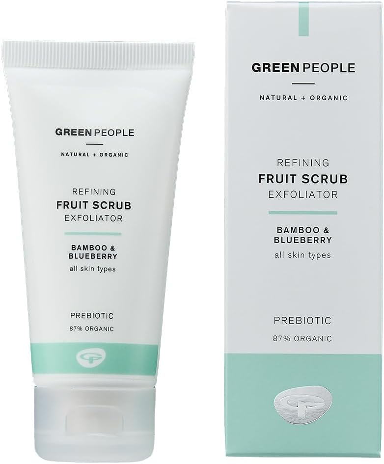Green People Fruit Scrub Exfoliator 50ml - Natural Organic Vegan Paraben Free