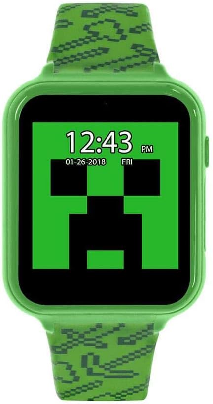 Minecraft Interactive Smart Watch with 10 Watch Faces 3 Wallpapers