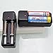 Perman Universal LED Dual Battery Charger for 18650 16340 26650 Rechargeable 3.7V Li-ion Battery Black US
