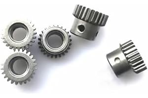 KUSTAT Pinion Gear 5pcs 0.5 Module 24 Teeth Gear 6mm Inner Hole 0.5M 24T Spur Pinion Gear Motor Metal Steel Gear Wheel with Top Wire Screw Hole bore Shaft