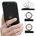 DESOF iPhone 8 Plus Case, iPhone 7 Plus Case with Ring Holder Kickstand, 360°Adjustable Ring Grip Stand Work with Magnetic Car Mount Anti-Fingerprint Slim Cover for Apple iPhone 8P 5.5 inch - Black