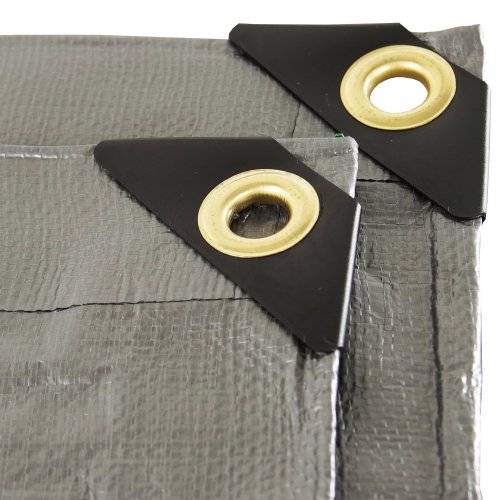 20'x30' Heavy Duty Silver Tarp - 1200 Denier Waterproof Poly Tarp With UV Treatment