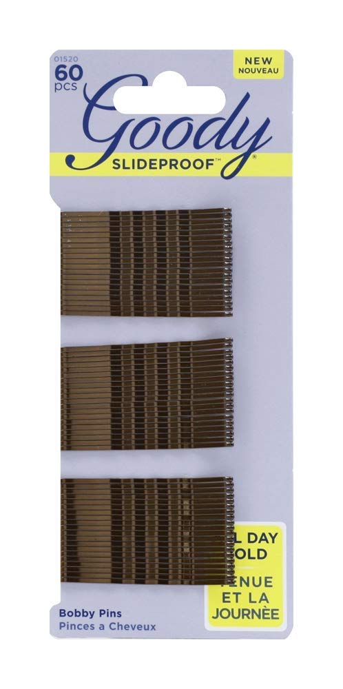 Goody SlideProof Bobby Pins, Black, 60-count (1942233) : Hair Pins : Beauty