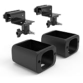 Koroao Gutter Mount with Silicone Cover Skin for eufy Security SoloCam S220 Security Camera (2pack-Black)