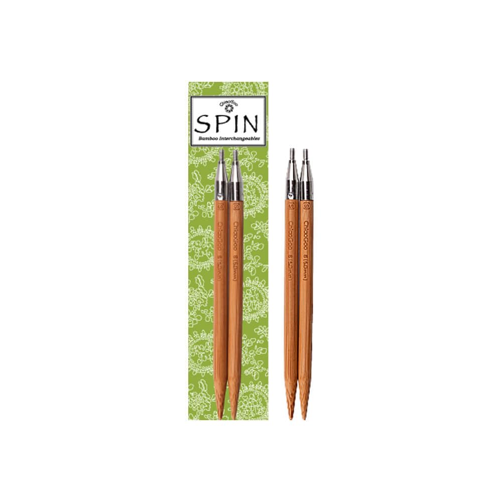 ChiaoGoo Spin Bamboo interch. Tips 13cm 5.50mm Patina - 1pc