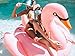 Floatie Kings Pink Swan Party Pool Float - Original Giant Premium Inflatable