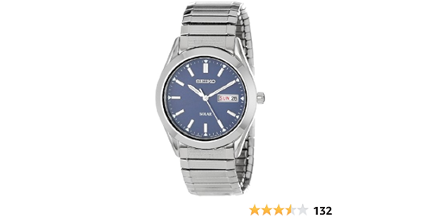 Seiko Men's SNE057 Solar Blue Dial Watch : Amazon.com.au: Clothing, Shoes \u0026  Accessories