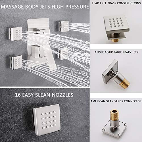 Shower System with Body Sprayers, Full Body Spray Shower System with