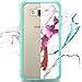 J7 Case, LK [Air Hybrid] Ultra Slim Shockproof [Crystal Clear] Back Protective Case + TPU Bumper Cover for Samsung Galaxy J7 (Mint)