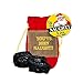 Santa's Naughty List Gift Set: Lump of Coal in Gift Bag & Naughty List Button
