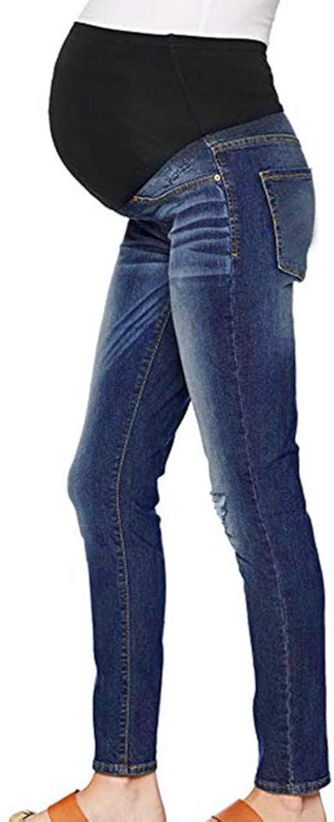 ripped jeans no skin showing