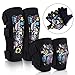 MOVTOTOP Kids Knee and Elbow Pads with Bike Gloves Toddler Protective Gear Set for Skateboard, Roller-Skating, Bike Knee Pads for Boys Girls Children L/XL