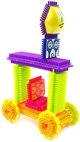 Bristle Blocks Building Set: Best Sensory Integration Playset for Kids - Colorful Interconnecting Blocks for Endless Hours of Fun and Creative Play
