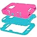 iPhone 4S Case,Shockproof Heavy Duty Combo Hybrid Defender High Impact Body Rugged Hard PC & Silicone Case Protective Cover For Apple iPhone 4 4S (Rose Green)