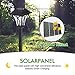Azirier Solar Lights Outdoor Waterproof Outdoor Garden Lights, Solar Pathway Security Lights for OutdoorWall Backyard Fence Garage Garden Driveway 6 Pack