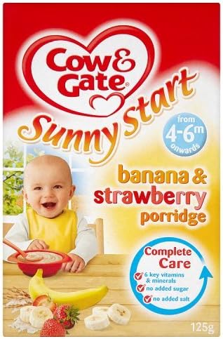 cow and gate banana and strawberry porridge