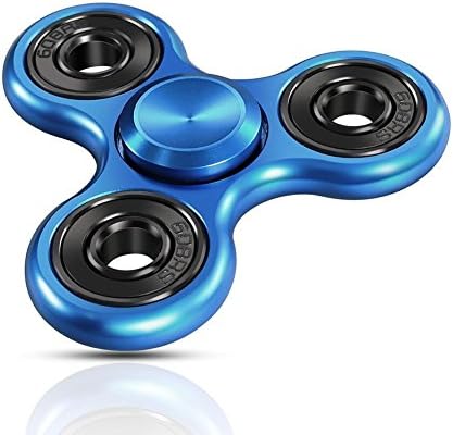Best Hand Spinners - New Vision Spinner Fidget Toy With Premium Hybrid Bearing -High Speed Spinner (Blue)