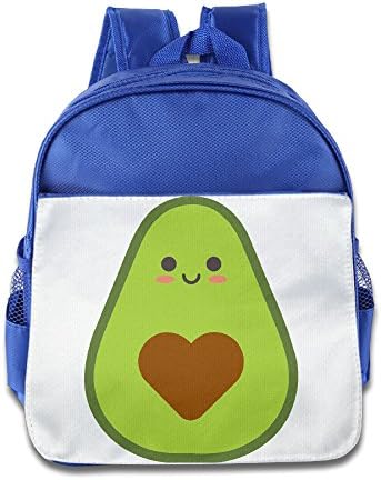 XJBD Custom Funny Avocado Boys And Girls School Bag Backpack For 1-6 Years Old RoyalBlue