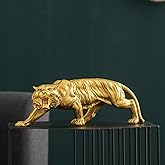 SHTWX 15.5 Inch Large Tiger Statue Figurine Sculpture Collectible Gifts for Tiger Lover Office Home Decor Desk Accessories Decoration Garden Figurines Outdoor Decor