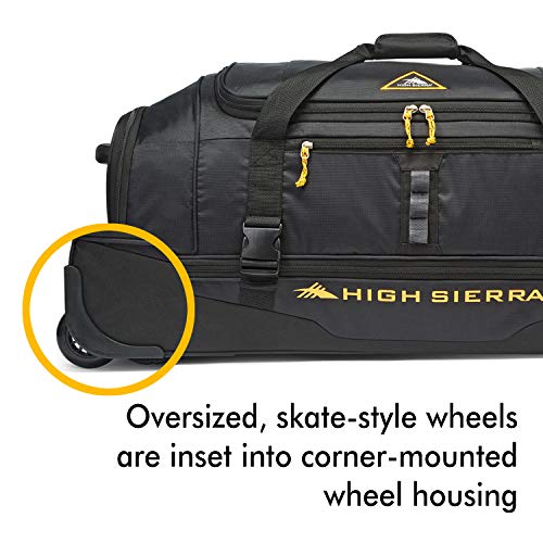 High Sierra Pathway 36Inch Wheeled DropBottom Duffel Extralarge
