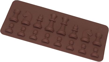 Amazon Luxwell ラクスウェル シリコンモールド チェス型 チョコレート型 16個取り ケーキ型 Diy 製菓 チョコレートモールド ブラウン ケーキ型 オンライン通販