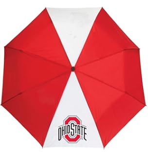 Amazon Com Wincraft Ohio State Buckeyes Umbrella Auto Folding Sports Outdoors