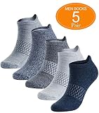 Athletic Running Socks Low Cut No Show Sport Sock Arch Support 5 Pack