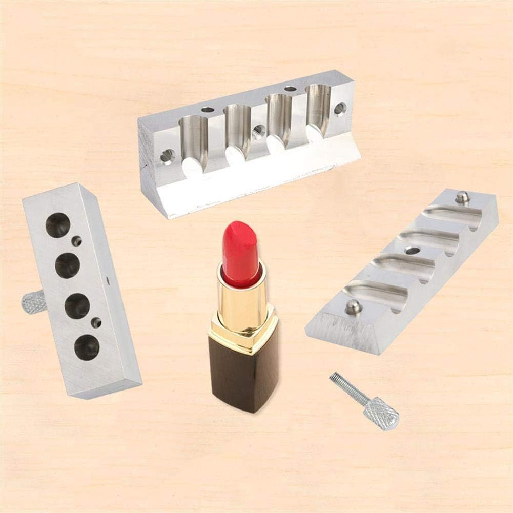 LPVIE DIY Lipstick Mold Rack 6 Holes Handmade Filling The Mould Vertical Lip Balm 12.1 Inner Diameter Makeups Cosmetic Production Tool