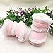 Tenworld Toddler Newborn Baby Girl Boots Soft Sole Prewalker Warm Shoes (12, Pink)