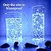 Fairy Lights Battery Operated Starry Firefly Silvery Wire String Lights 15 Pack 7.2ft 20 LED Jar Table Centerpiece for Wedding Christmas Halloween Party Decoration (Cool White)