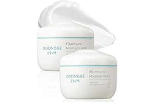 GOONGBE Pri-mmune Moisture Cream - Korean Baby Body Cream with Shea Butter - Hypoallergenic Gentle Daily Moisturizer for Dry Skin - Fast Absorbing, Naturally Derived Non-Sticky Cream, 6.1oz. 2 Pack