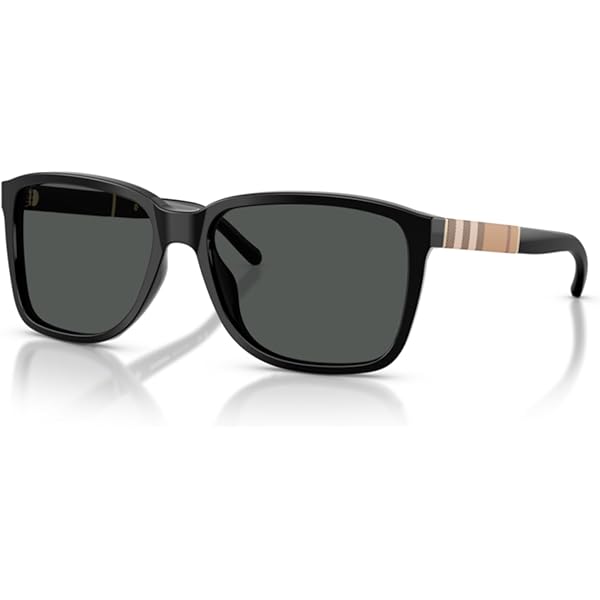 Amazon.com: BURBERRY Sunglasses BE 3074 100387 Gunmetal Grey