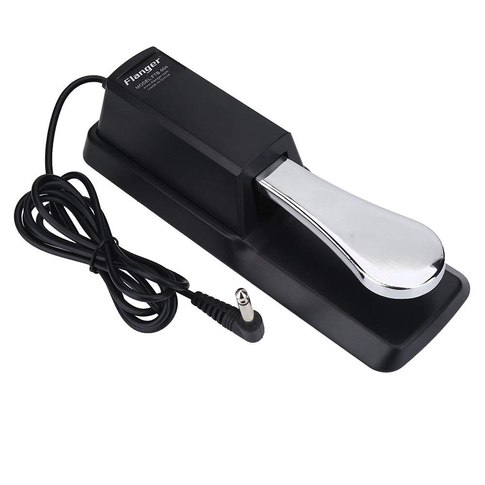 Keyboard Sustain Pedal, Sustain Pedal Keyboard Damper Digital Piano Sustain Pedal Foot Damper Ideal Accessory for Electronic Pianos, Keyboards, Digital Pianos, Electronic Keyboards & More