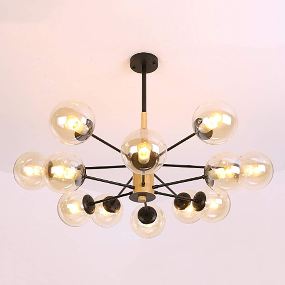 Vidrio Esfera Comedor Salón Lampara De Techo,Modern E26 Burbuja Plafón