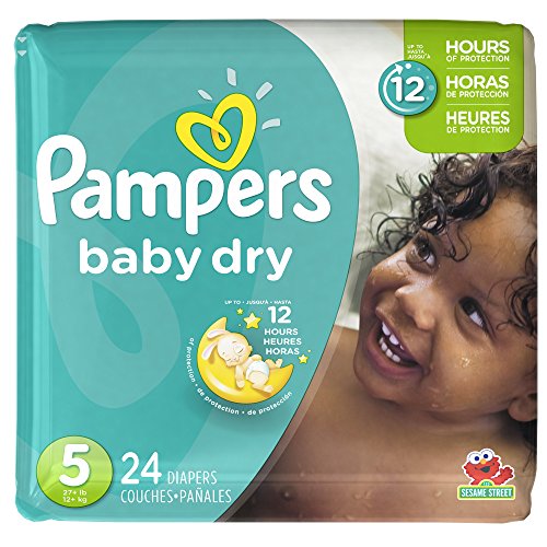 Pampers Baby Dry Diapers Size 5, 24 Count