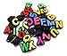 AUEAR, 36 Pcs Set of Letter Number Shoe Charm Clog Charms Alphabet Shoe Charms for Croc Shoes Wristband Bracelet