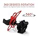Bike & Motorcycle Phone Mount for iPhone X,8,8 Plus,7,7 Plus,6,6 Plus Samsung Galaxy or any Cellphone Smartphone Mountain, City & Road Bicycle Handlebar Holder-Black