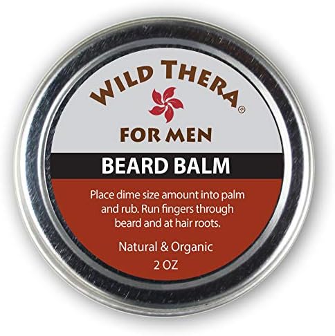 Wild Thera Beard Balm Conditioner. Organic Herbals Extracts, Natural Oils & Butters to tame, soften and style facial hair. Repair hair follicles and eliminate dry/flaky skin. Promote hair growth.